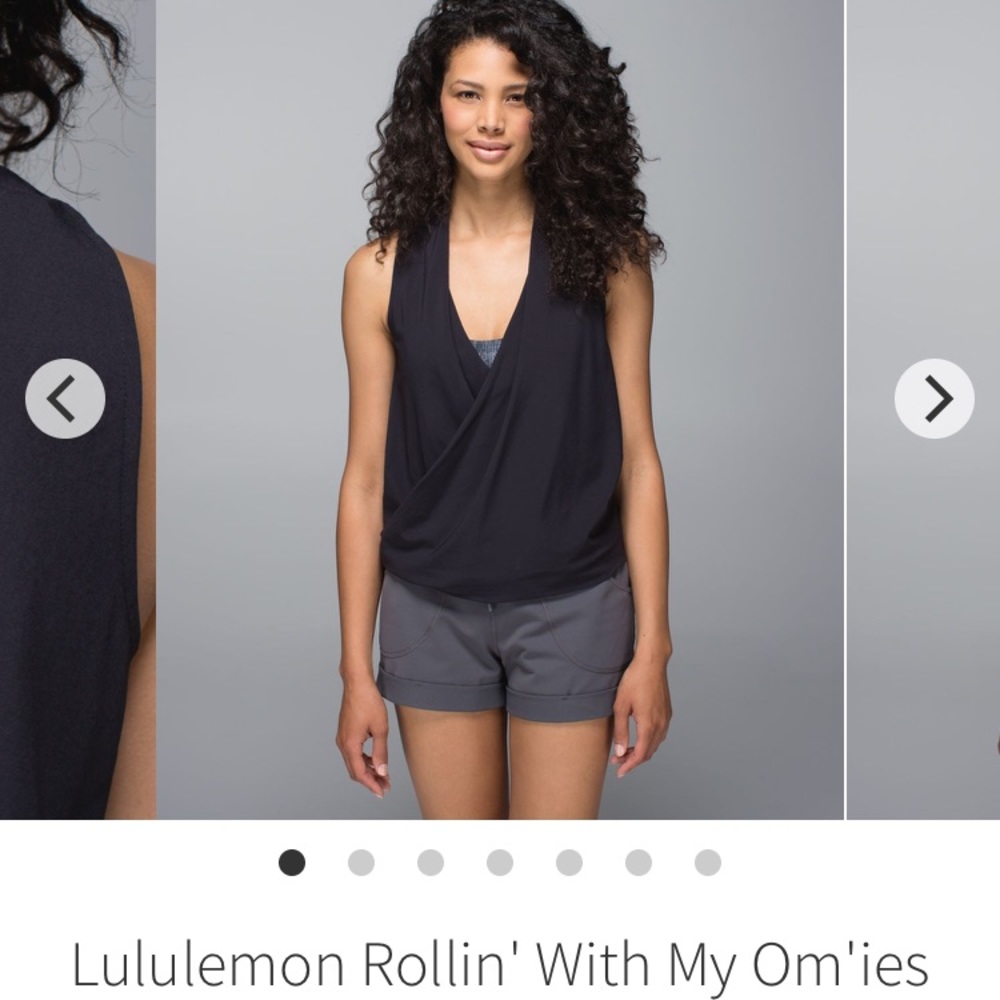 $58 Lulu Surplice Wrap Drape Tank